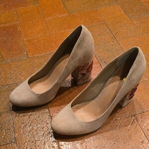 Restricted Embroidered Heels